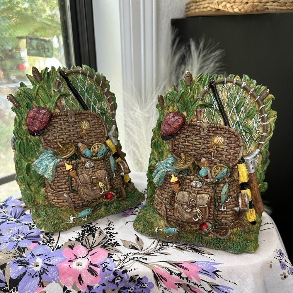 Fishing Bookends